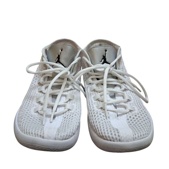 Air Jordan Reveal Metallic Silver White Men Size 8 Lace Up 834064 - Picture 5 of 7